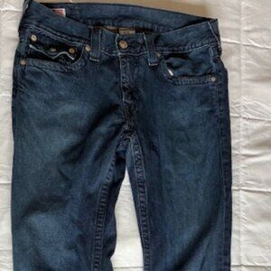 True Religion Jeans Men's 34 x 34 Ricky Blue 100% Cotton Denim Pants Made in USA